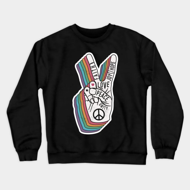 Peace Works Crewneck Sweatshirt by machmigo